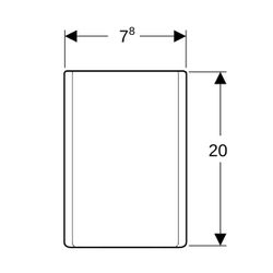 Geberit ONE Designabdeckung für Waschbeckengeruchsverschluss... GEBERIT-505058011 4025410646453 (Abb. 1)