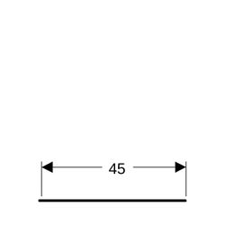 Geberit ONE Abdeckung für Seitenschrank und Seitenelement, Glas 45x0,6x46,5cm, lava,... GEBERIT-505082002 4025410646804 (Abb. 1)