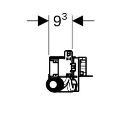 Geberit GIS Element für Dusche, mit Wandablauf, für Estrichhöhe am Einlauf 65-90mm... GEBERIT-461736001 4025416289098 (Abb. 1)