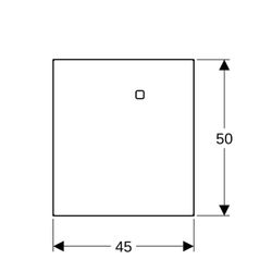 Geberit Abdeckung für Hygienespülung verkehrsweiß... GEBERIT-616221IH1 4025416551911 (Abb. 1)