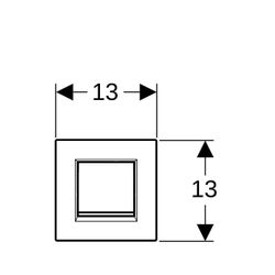 Geberit Typ 20 (Typ 30) Drückerplatte Urinalsteuerung mit pneumatischer Spülauslösun... GEBERIT-116017KJ1 4025416520962 (Abb. 1)