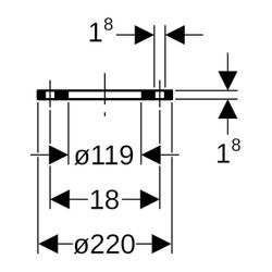 Geberit Mapress Losflansch PN 10/16 1,0215, DN 100... GEBERIT-23721 4024723237211 (Abb. 1)