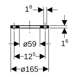 Geberit Mapress Losflansch PN 10/16 1,0215, DN 50... GEBERIT-23718 4025410549525 (Abb. 1)