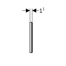 Geberit Sigma Abdeckplatte, Weiß, 115768111... GEBERIT-115768111 4025416316633 (Abb. 1)