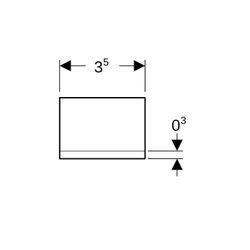 Geberit Griff für ONE Spiegeltür, 502619001... GEBERIT-502619001 4025410705044 (Abb. 1)