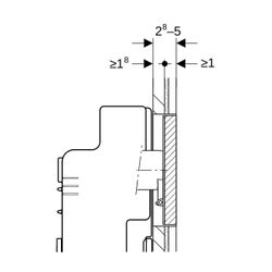 Geberit Sigma Abdeckplatte flächenbündig, mit Sichtrahmen Sonderanfertigung... GEBERIT-115697001 4025416544296 (Abb. 1)