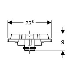 Geberit Pluvia Notüberlauf für Dachwassereinlauf, 12l/s... GEBERIT-359114001 4025410162984 (Abb. 1)