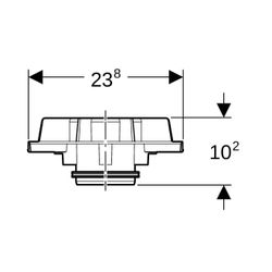 Geberit Pluvia Notüberlauf, 359101001... GEBERIT-359101001 4025410162854 (Abb. 1)