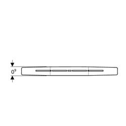 Geberit Verbindungsstück CleanLine 50, Länge 10cm, Breite 2,9cm, Höhe 0,9cm... GEBERIT-154320001 4025410761347 (Abb. 1)