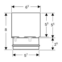Geberit Verlängerung für Einlaufstutzen für CleanLine Duschrinnen... GEBERIT-154316001 4025410050021 (Abb. 1)