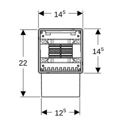 Geberit Rohbaubox für Gateway, 116491001... GEBERIT-116491001 4025410634221 (Abb. 1)