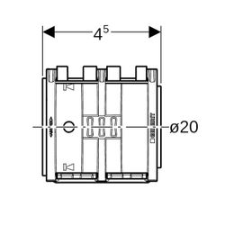 Geberit FlowFit Manschette d 20mm, 619721001... GEBERIT-619721001 4025416603030 (Abb. 1)