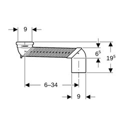 Geberit Set Versprungbogen für Stand-WC... GEBERIT-131199111 4025416633020 (Abb. 1)