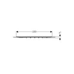 Geberit Setaplano Duschfläche rechteckig 150x80cm... GEBERIT-154267111 4025416694229 (Abb. 1)