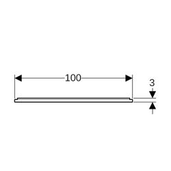 Geberit Installationsrahmen für Setaplano Duschfläche bis 100cm, für 4 Füße, Breite ... GEBERIT-154480001 4025416545637 (Abb. 1)