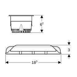 Geberit LED Deckenspot mit DALI für ComfortLight, Weiß... GEBERIT-502925011 4025410086297 (Abb. 1)