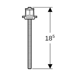 Geberit Set Fußverlängerungen für Installationsrahmen für Setaplano Duschfläche... GEBERIT-154036001 4025416626626 (Abb. 1)