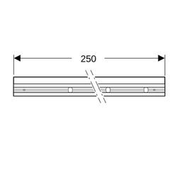 Geberit GIS Set Paneelstreifen verschraubt, 2 Stück... GEBERIT-461209001 4025410089342 (Abb. 1)
