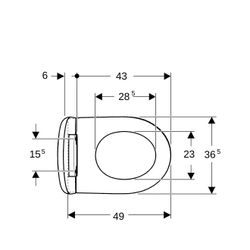 Geberit iCon Set Wand-WC Tiefspüler, verkürzte Ausladung, geschlossene Form, Rimfree... GEBERIT-500814001 4025410717917 (Abb. 1)
