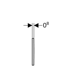 Geberit Typ 20 (Typ 30) Abdeckplatte, Verchromt... GEBERIT-243271KH1 4025416521549 (Abb. 1)