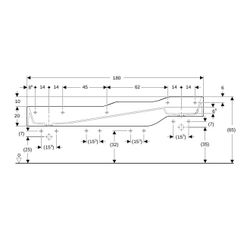 Geberit Bambini Spiel-/Waschlandschaft, 4 Waschplätze, tieferes Becken links B 180cm... GEBERIT-502977FY1 4064746000805 (Abb. 1)