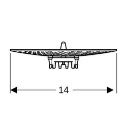 Geberit Duftsieb für Geruchsverschlussadapter d140 Preda, Selva and Tamina Urinale... GEBERIT-243584001 4025416658689 (Abb. 1)