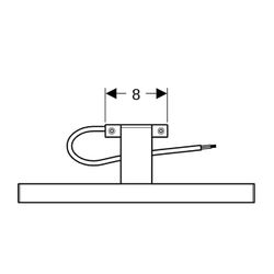 Geberit Leuchte für Spiegelschrank Optik Chrom... GEBERIT-501280001 4025410742179 (Abb. 1)