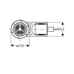 Geberit Duschbodenablauf für Bodenbeläge aus Vinyl, für Estrichhöhe am Einlauf 94-11... GEBERIT-154057001 4025410743411 (Abb. 1)