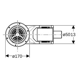Geberit Duschbodenablauf für Bodenbeläge aus Vinyl, für Estrichhöhe am Einlauf 114-2... GEBERIT-154055001 4025410743336 (Abb. 1)