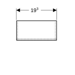 Geberit Ordnungsbox 19,3x11,6x9,4cm, 503016001... GEBERIT-503016001 4064746013027 (Abb. 1)