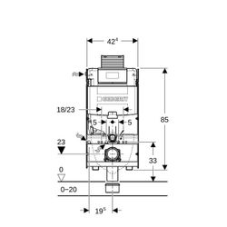 Geberit GIS Element für Wand-WC, 100cm mit Omega Unterputzspülkasten 12cm... GEBERIT-461151002 4064746023859 (Abb. 1)