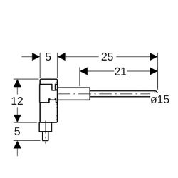 Geberit Mapress Typ Länge Anschlussbox CW024A, d 15mm, AD 5cm... GEBERIT-63109 4024723631095 (Abb. 1)