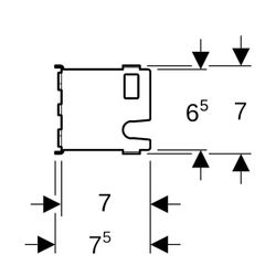 Geberit GIS Montageplatte für Unterputz-Absperrventile, 270mm... GEBERIT-461149001 4025416641827 (Abb. 1)