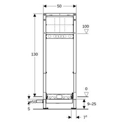 Geberit Duofix Element für Dusche, 130cm Metall-/Holzständerw., Wandablauf, Wandarma... GEBERIT-111580002 4064746030628 (Abb. 1)