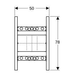 Geberit Duofix Traversenelement für Wandarmatur Unterputz, für Metall-, Holzständerw... GEBERIT-111785002 4064746031175 (Abb. 1)
