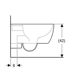 Geberit iCon Wand-WC Tiefspüler, geschlossene Form, Tiefe 53cm, Weiß/KeraTect... GEBERIT-204000600 4022009313475 (Abb. 1)