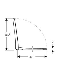 Geberit iCon WC-Sitz schmales Design mit Absenkautomatik, mit Quick-Release-Scharnie... GEBERIT-500835011 4025410726018 (Abb. 1)
