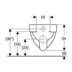Geberit Renova Wand-WC Tiefspüler, Rimfree Tiefe 54cm, Weiß/KeraTect... GEBERIT-203050600 4022009315769 (Abb. 1)