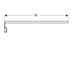 Geberit Doppellichtleiste für Schublade Länge 55cm... GEBERIT-501550000 4022009343229 (Abb. 1)