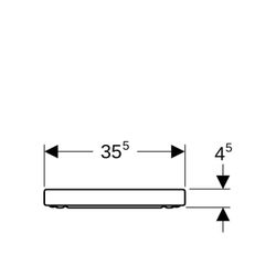Geberit Renova Plan WC-Sitz Befür von oben o. Absenkautomatik, o. Quick-Release-Scha... GEBERIT-573075000 4022009284744 (Abb. 1)