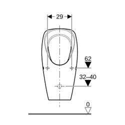 Geberit Tamina Urinal wasserlos, Weiß... GEBERIT-116141001 4025416696025 (Abb. 1)