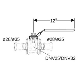 Geberit Set Betätigungshebel abschließbar, für Mapress Kugelhahn, geflanscht DN 25/32... GEBERIT-90778 4025410547699 (Abb. 1)