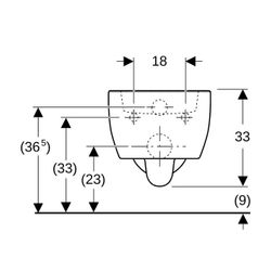 Geberit iCon Wand-WC Tiefspüler, verkürzte Ausladung, geschlossene Form, Tiefe 49cm,... GEBERIT-204030000 4022009313529 (Abb. 1)