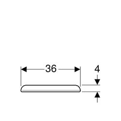 Geberit myDay WC-Sitz mit Absenkautomatik, Befestigung von oben, Weiß/glänzend... GEBERIT-575410000 4022009315653 (Abb. 1)