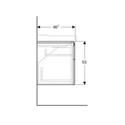 Geberit Xeno2 Unterschrank für Waschtisch, mit, Breite ab 120cm, 4 Schubladen, 117,4... GEBERIT-500518011 4025416610304 (Abb. 1)