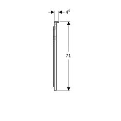 Geberit Xeno2 Lichtspiegel mit direkter, indirekter Beleuchtung, Breite 120cm, Höhe ... GEBERIT-500519001 4025416608141 (Abb. 1)
