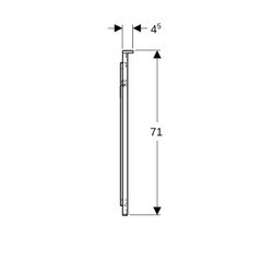 Geberit Xeno2 Lichtspiegel mit direkter, indirekter Beleuchtung, Breite 90cm, Höhe 7... GEBERIT-500522001 4025416608509 (Abb. 1)