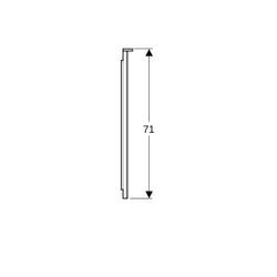 Geberit Xeno2 Lichtspiegel mit direkter, indirekter Beleuchtung, Breite 140cm, Höhe ... GEBERIT-500203001 4025416431879 (Abb. 1)