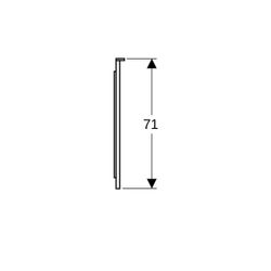 Geberit Xeno2 Lichtspiegel mit direkter, indirekter Beleuchtung, Breite 160cm, Höhe ... GEBERIT-500204001 4025416430322 (Abb. 1)
