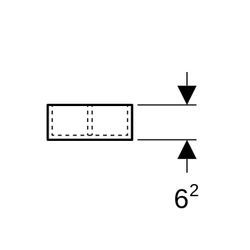 Geberit Xeno2 Schubladeneinsatz, T-Unterteilung, für obere Schublade, 32,3x6,2x15cm,... GEBERIT-500525001 4025416608547 (Abb. 1)